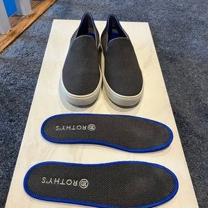 Rothy steel gray slip on sneakers
